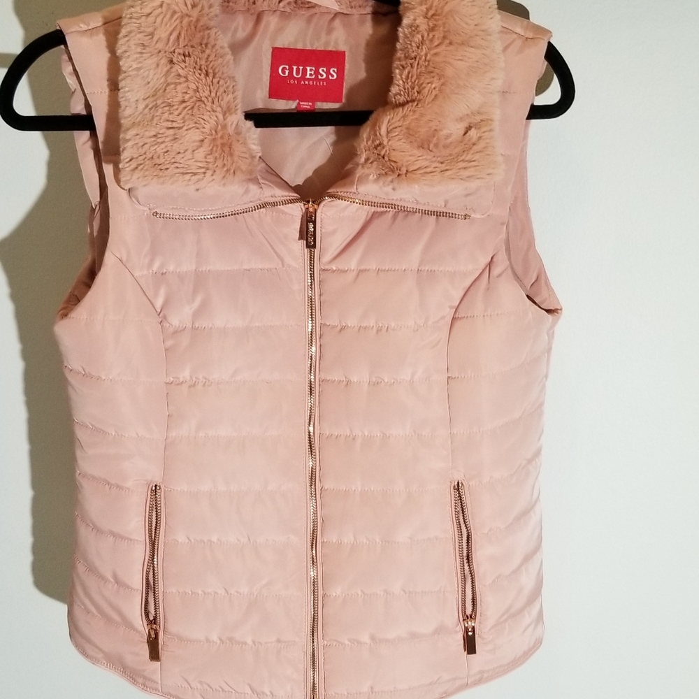 Pink Guess Winter Vest